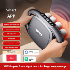 Deep Tissue Massage Gun for Muscle Pain & Recovery – 8 Attachments Included