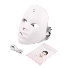 LED Light Therapy Face Mask – Red & Blue Light for Skin Rejuvenation & Acne