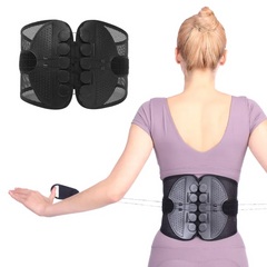 Lumbar Support Belt for Back Pain Relief – Adjustable Posture Corrector Brace