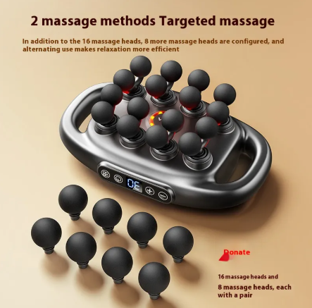 Deep Tissue Massage Gun for Muscle Pain & Recovery – 8 Attachments Included