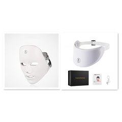 LED Light Therapy Face Mask – Red & Blue Light for Skin Rejuvenation & Acne