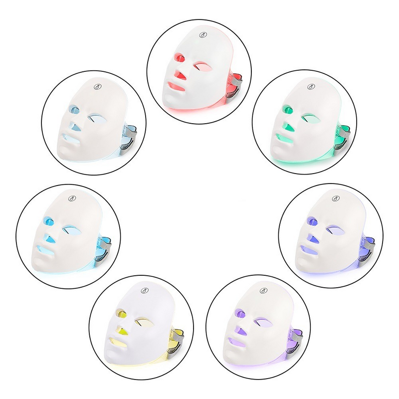 LED Light Therapy Face Mask – Red & Blue Light for Skin Rejuvenation & Acne