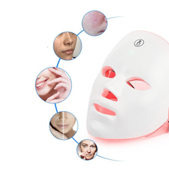 LED Light Therapy Face Mask – Red & Blue Light for Skin Rejuvenation & Acne