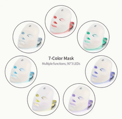 LED Light Therapy Face Mask – Red & Blue Light for Skin Rejuvenation & Acne